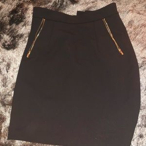 H&M black mini skirt